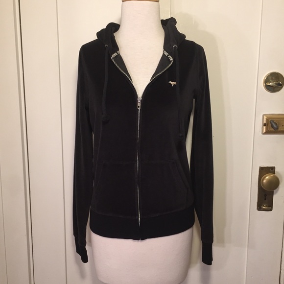 PINK Victoria's Secret Tops - LAST CALL!! PINK victoria’s secret Velour hoodie